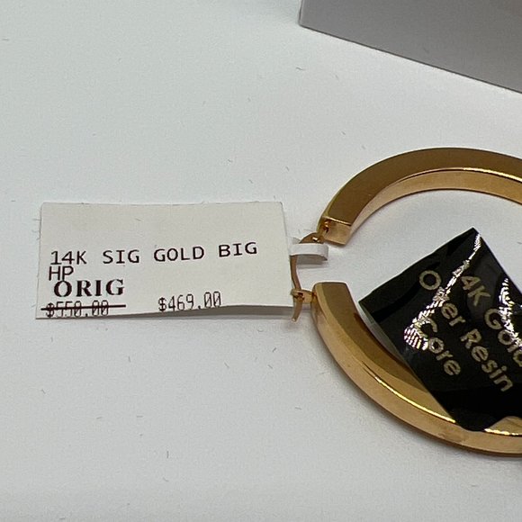 Gold Signature Jewelry Signature 4k Gold Over Resin Diamond Accent